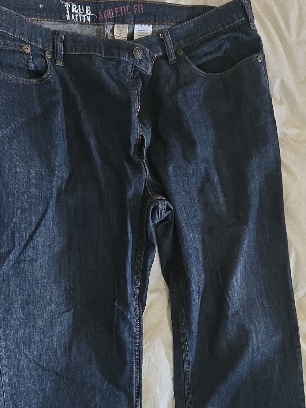 True Nation Relaxed Fit Men's Jeans — Dark Blue